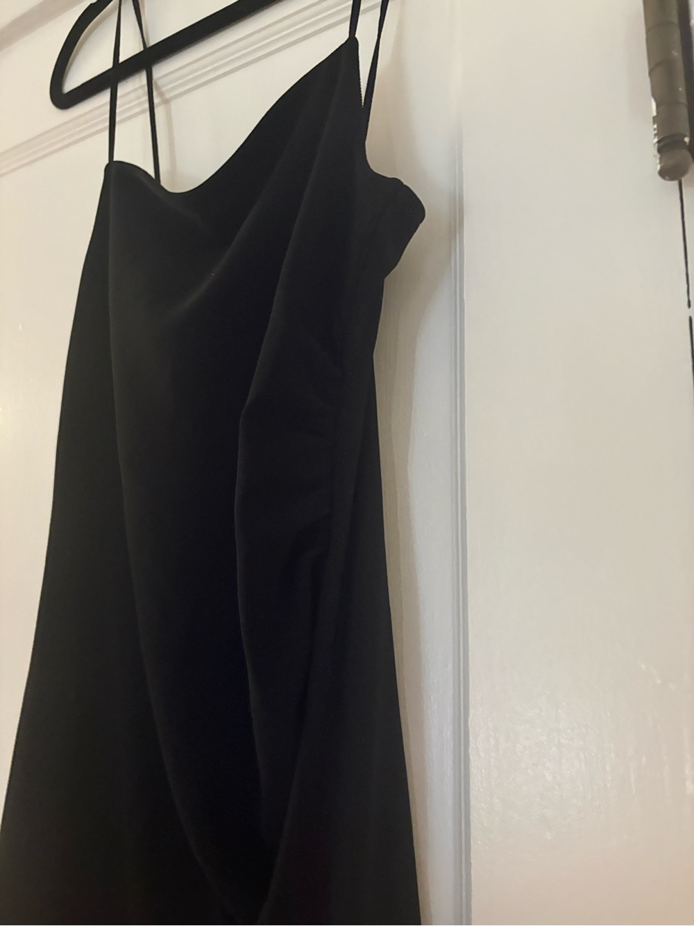 Classic Black Dress with Spaghetti Straps - Picture 2 of 5